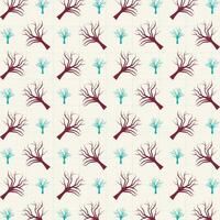 Tree without leaves on graph trendy repeating pattern vector illustration background