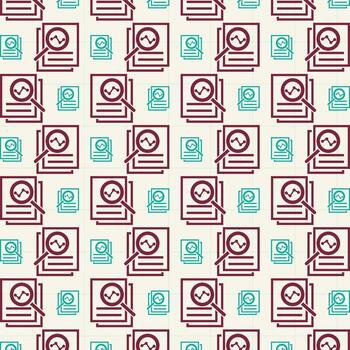 visión de conjunto icono en grafico de moda repitiendo modelo vector ilustración antecedentes