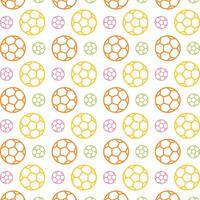 Football multicolor new trendy repeating pattern vector illustration background