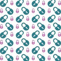 Padlock blue and pink color trendy repeating pattern beautiful vector illustration background