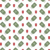 Boiler icon red green trendy repeating pattern vector beautiful illustration background