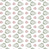 Quick response icon red green trendy repeating pattern vector beautiful illustration background