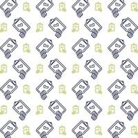 Accountant icon trendy repeating pattern white background vector illustration