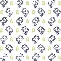 Accountant icon trendy repeating pattern white background vector illustration