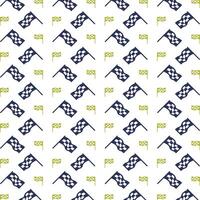 Racing Flag icon trendy repeating pattern white background vector illustration