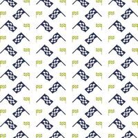 Racing Flag icon trendy repeating pattern white background vector illustration