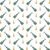 Champagne luxury repeating trendy pattern vector illustration background