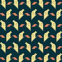 Election vote trendy repeating pattern beautiful blue background vector illustration