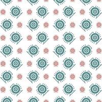 Electric motor multicolor repeating trendy pattern textile vector illustration background