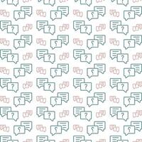 Question multicolor repeating trendy pattern textile vector illustration background