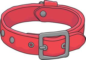 vector drawing of a dog collar without background