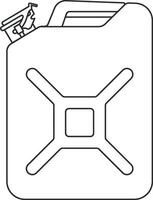 frasco para gasolina vector