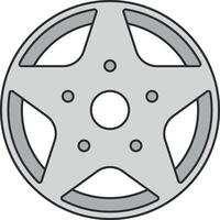 wheel of a car vector