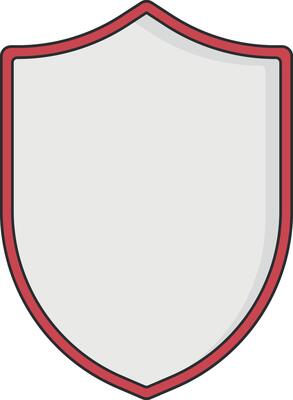 red shield vector