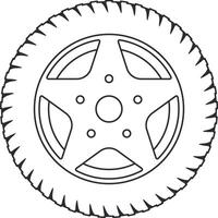 car wheel vector