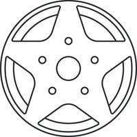 wheel of a car vector