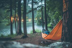 AI generated Getting Started with Camping Hammock professional photography photo