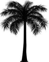 AI generated Silhouette palm dates black color only vector