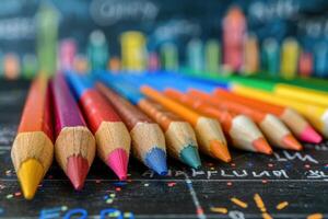 ai generado Bienvenido espalda a colegio saludo tarjeta profesional fotografía foto