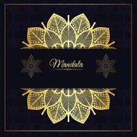 Vector luxury gold mandala decorative background