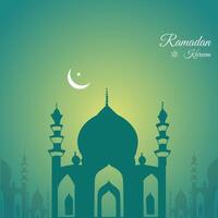 Vector ramadan kareem background