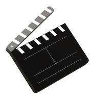 Film Clapperboard element 3D render photo
