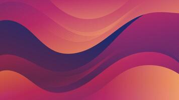 Abstract red orange Background with Wavy Shapes. flowing and curvy shapes. This asset is suitable for website backgrounds, flyers, posters, and digital art projects. vector