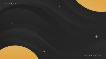 Abstract black Background with Wavy Shapes. flowing and curvy shapes. This asset is suitable for website backgrounds, flyers, posters, and digital art projects. vector