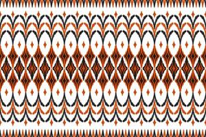 Ethnic ikat seamless pattern traditional. Carpet tribal style. Aztec ornament print. vector