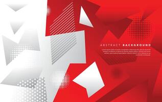 red white modern abstract background design vector