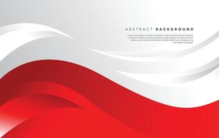 red white modern abstract background design vector