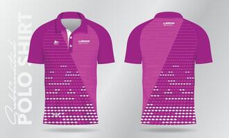 rosado modelo y antecedentes para sublimación polo deporte jersey modelo diseño vector