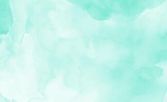 Mint abstract watercolor texture background. Green watercolour brush splash pattern vector