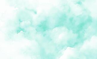 Mint abstract watercolor texture background. Green watercolour brush splash pattern vector