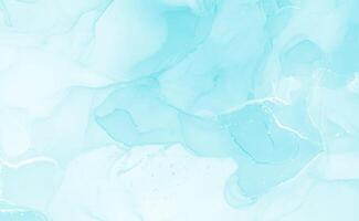 Light blue watercolor acrylic marble backgound vector