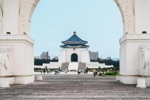 National Chiang Kai shek Memorial or Hall Freedom Square, Taipei City. landmark and popular attractions. Taipei, Taiwan, 4 April 2023 photo