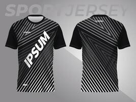 resumen negro antecedentes y modelo para deporte jersey diseño vector