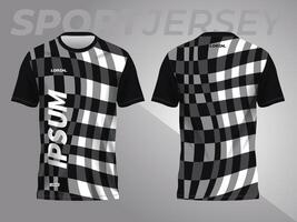 resumen negro antecedentes y modelo para deporte jersey diseño vector