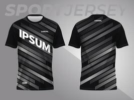 resumen negro antecedentes y modelo para deporte jersey diseño vector