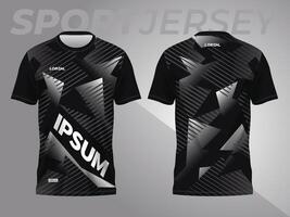 abstract black background and pattern for sport jersey design vector