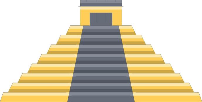 mayan pyramid building sight architecture vector