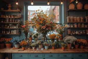 ai generado el ventana de un moderno y elegante tienda diseño profesional fotografía foto