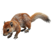 AI generated 3D Rendering of a Chipmunks on Transparent Background - Ai Generated png