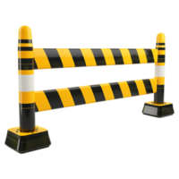 AI generated 3D Rendering of a Road Barrier or Warning on Transparent Background - Ai Generated png