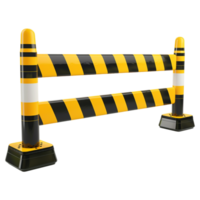 AI generated 3D Rendering of a Road Barrier or Warning on Transparent Background - Ai Generated png