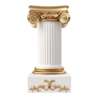 AI generated 3D Rendering of a Pillar on Transparent Background - Ai Generated png