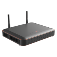 ai généré 3d le rendu de une modem ou routeur pour Wifi sur transparent Contexte - ai généré png