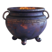 AI generated 3D Rendering of a Horror Cauldron on Transparent Background - Ai Generated png