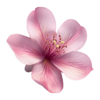 ai generado rosado magnolia flor en transparente antecedentes - ai generado png