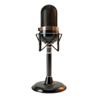 ai généré studio microphone sur transparent Contexte - ai généré png